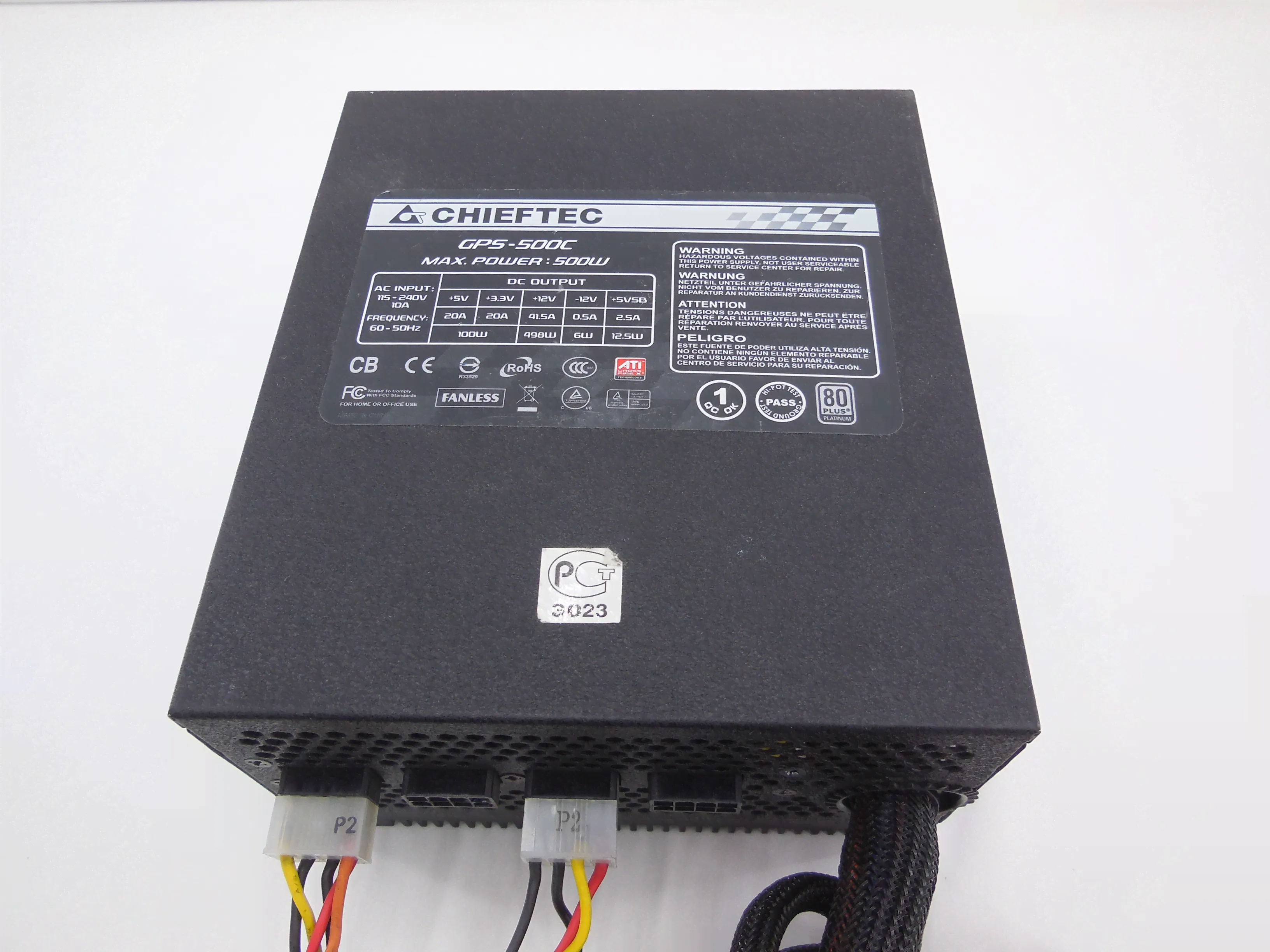 Блок питания ATX 500W Chieftec GPS-500C-0