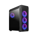 Корпус Chieftec Chassis Scorpion 4 Black, ATX Gaming case, T Glass, 4x RGB fan, MB sync, remote, Mesh Front Panel GL-04B-OP