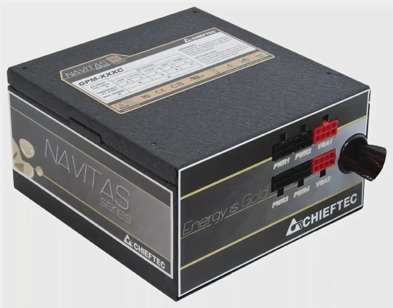 Блок питания Chieftec PSU GPM-650C 650W Navitas CabMan ATX2.3 EPS12 RTL 14cm 80+Gold Fan ActivePFC-0