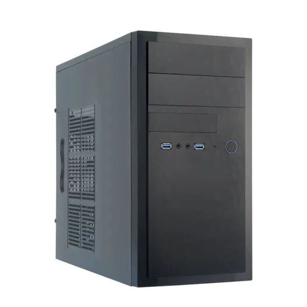 Корпус Chieftec HT-01B-OP, Mini-Tower, без БП, черный