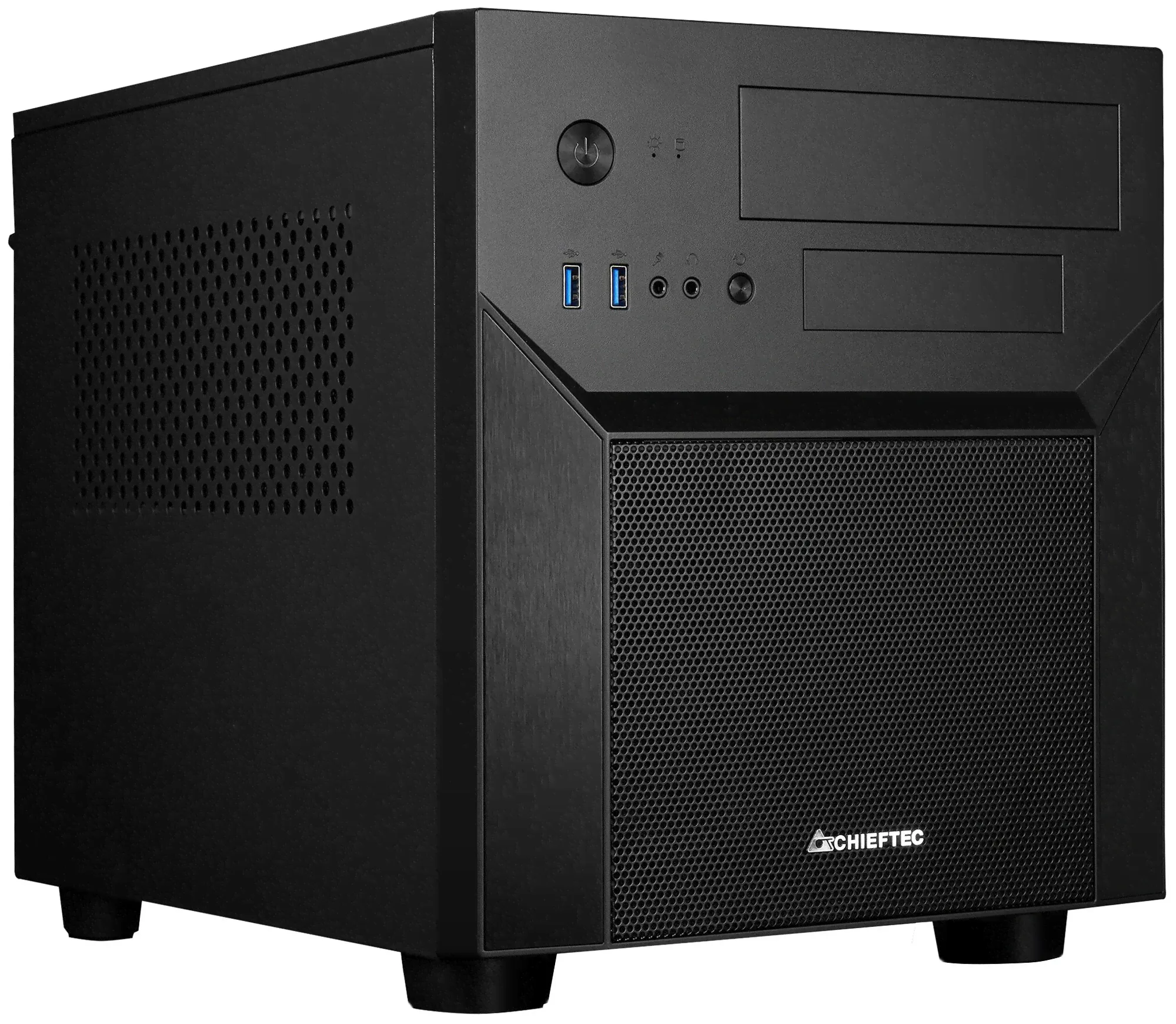 Chieftec Корпус CHIEFTEC CUBE CI-02B-OP без БП, черный, mATX корпуса